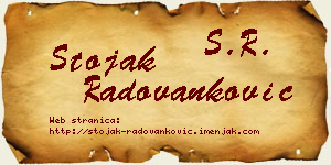 Stojak Radovanković vizit kartica